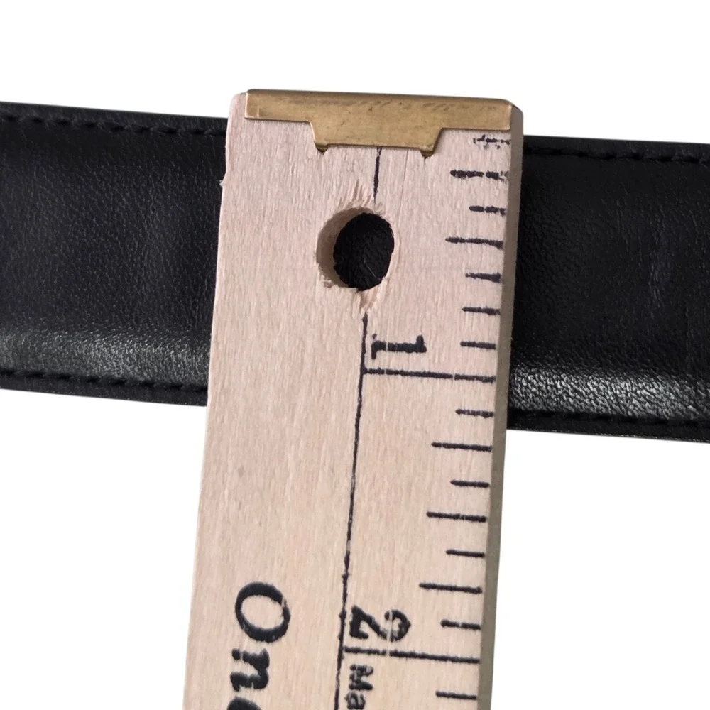 Coach Mens Black Leather Handcrafted Belt 36